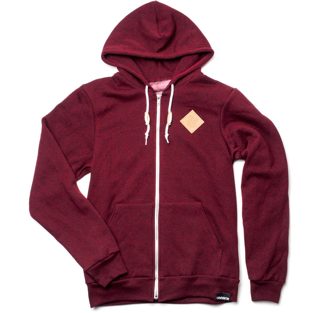 Autumn Red Hoodie Malandrin Patch