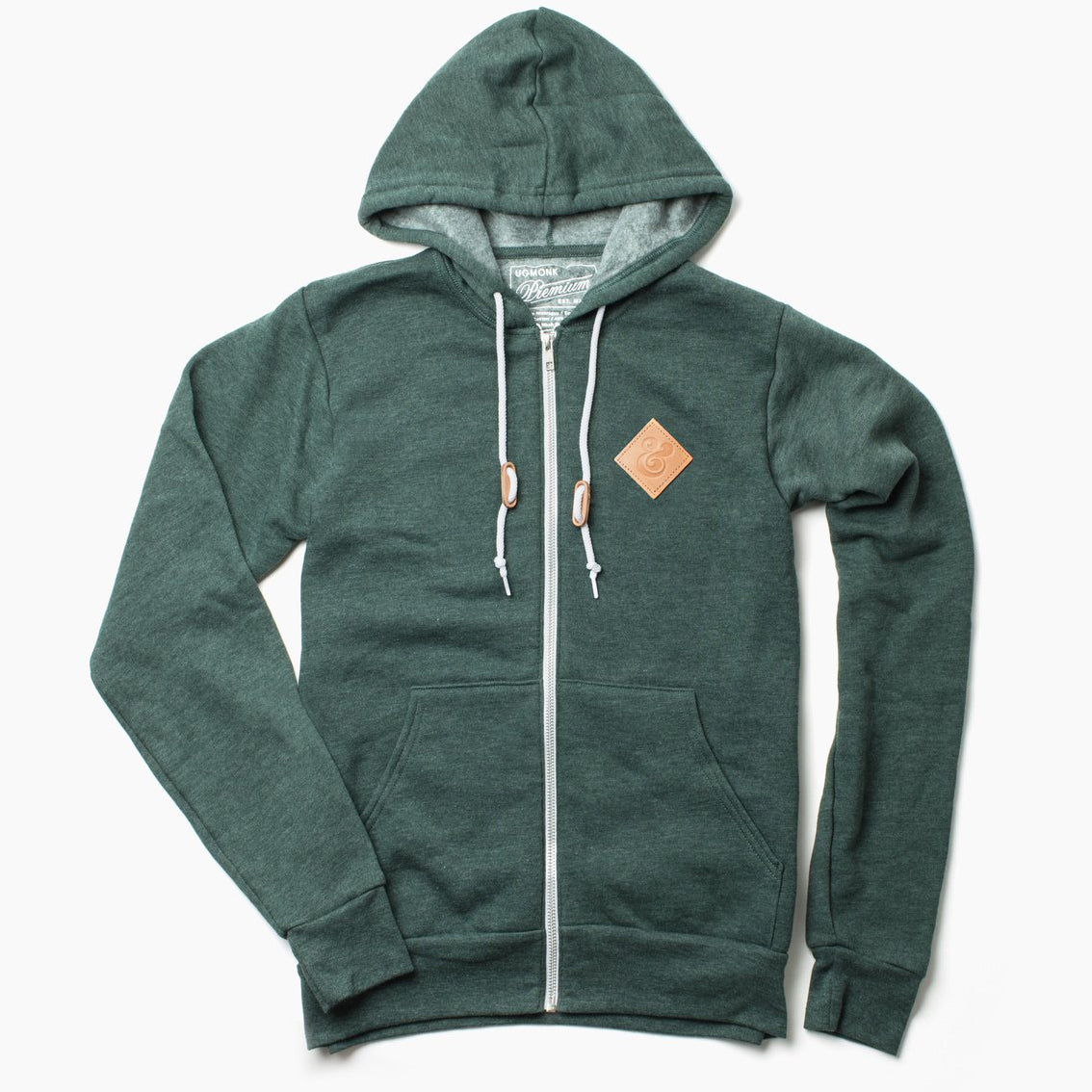 Leather Patch Hoodie